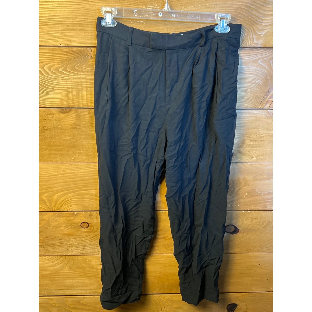 Everlane Black Pleated Trouser Pants Women's Size‎ 10 Career Casual Office